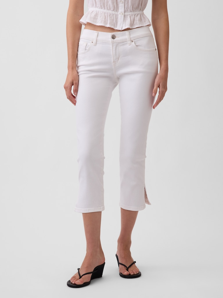 Low Rise Capri Jeans
