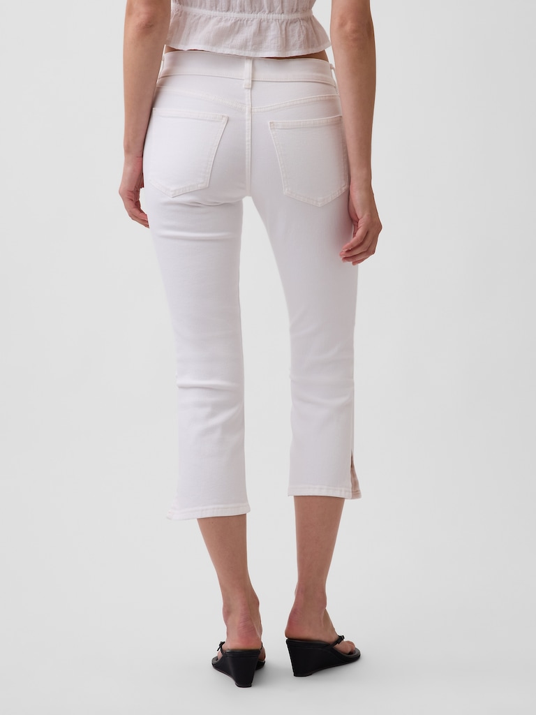 Low Rise Capri Jeans