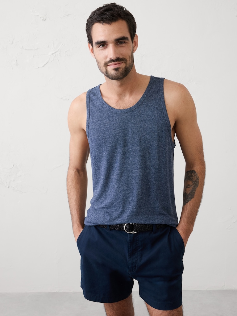 Linen-Blend Tank