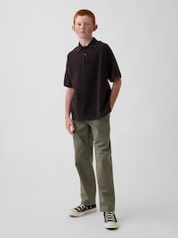 Kids Uniform Stretch Relaxed Straight Khakis