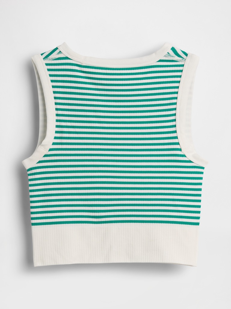 Seamless Rib Crop Tank Top
