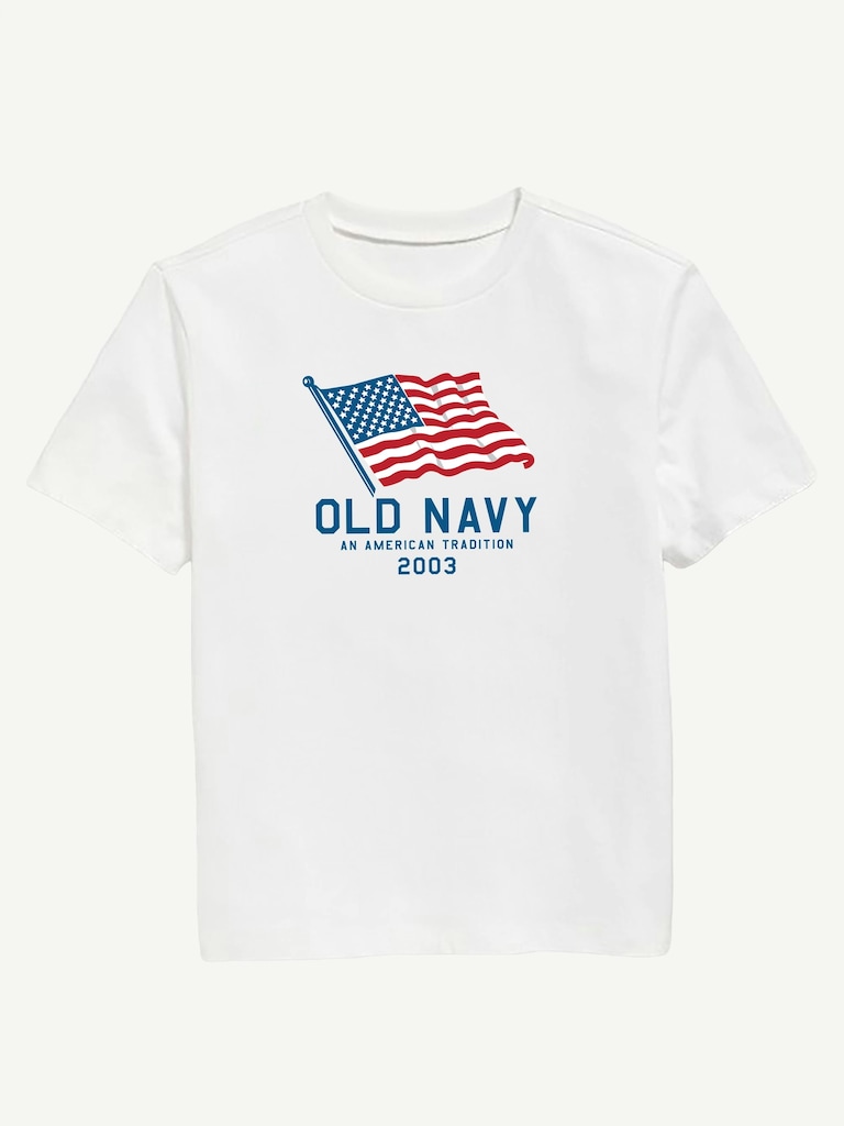 Heritage 2003 Flag Graphic T-Shirt For Kids