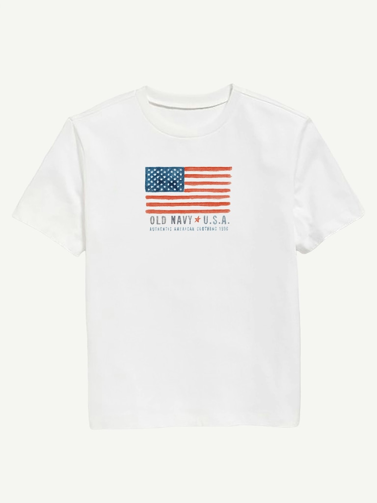 Heritage 1996 Flag Graphic T-Shirt For Kids
