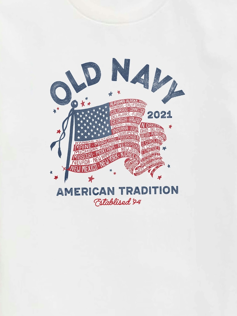 Heritage 2021 Flag Graphic T-Shirt For Kids