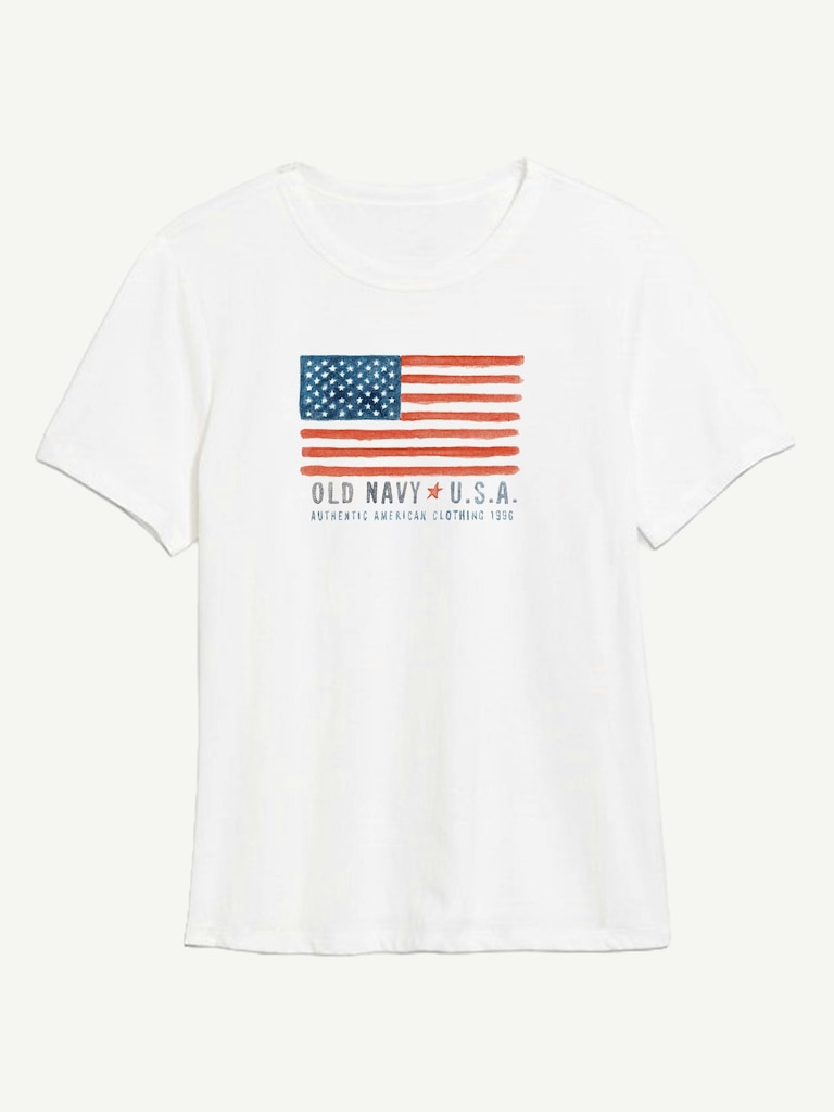 Heritage 1996 Flag Graphic T-Shirt For Women