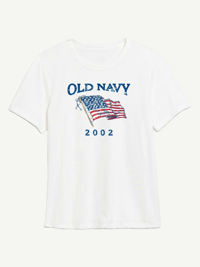 Heritage 2002 Flag Graphic T-Shirt For Women