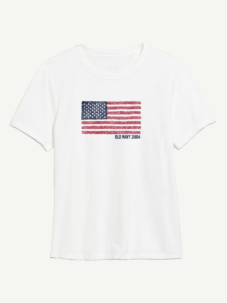Heritage 2004 Flag Graphic T-Shirt For Women
