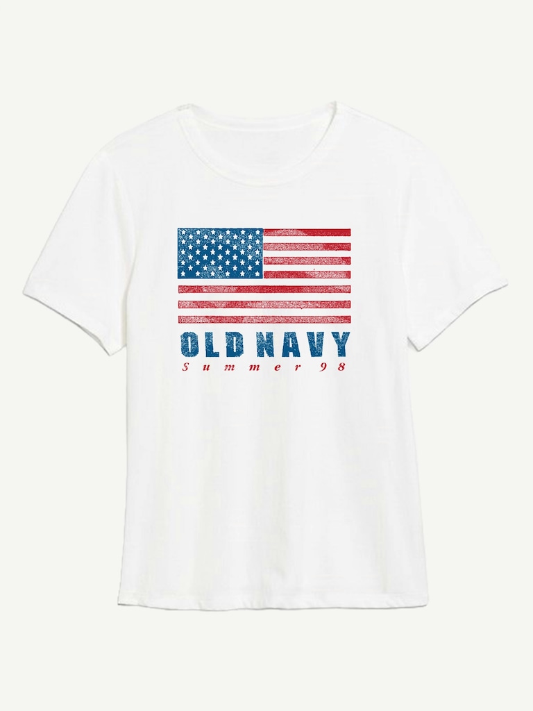 Heritage 1998 Flag Graphic T-Shirt For Women