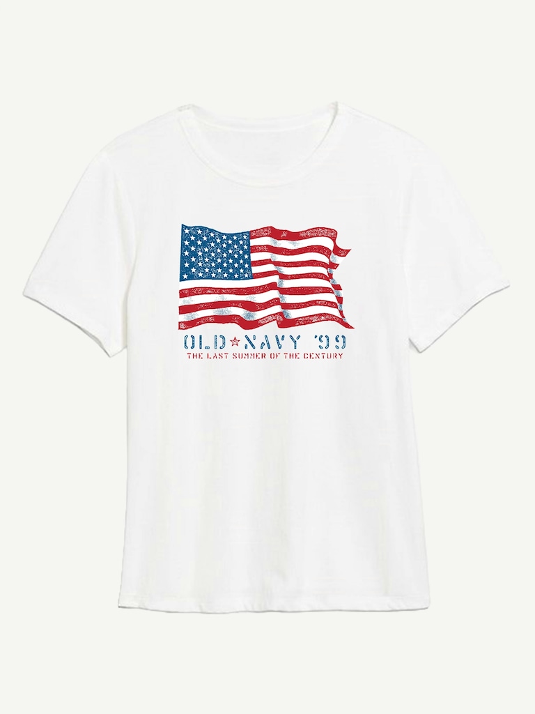 Heritage 1999 Flag Graphic T-Shirt For Women