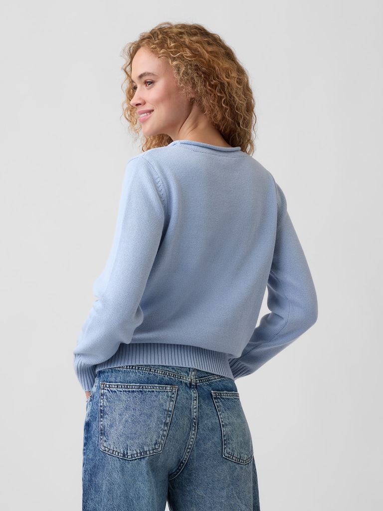 Rollneck Intarsia Sweater