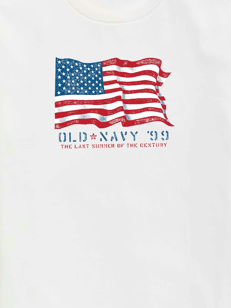 Heritage 1999 Flag Graphic T-Shirt For Kids