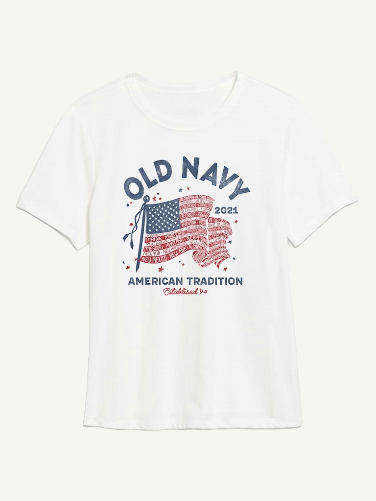 Heritage 2021 Flag Graphic T-Shirt For Women