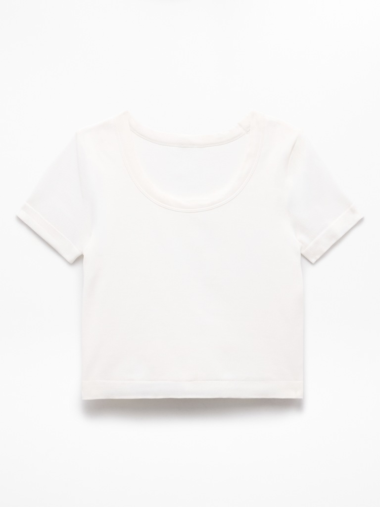 Athleta Girl Rise Above Rib Scoop Tee