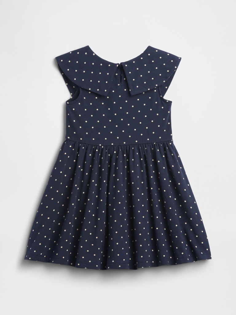 Baby & Toddler Jersey Bow Collar Dress