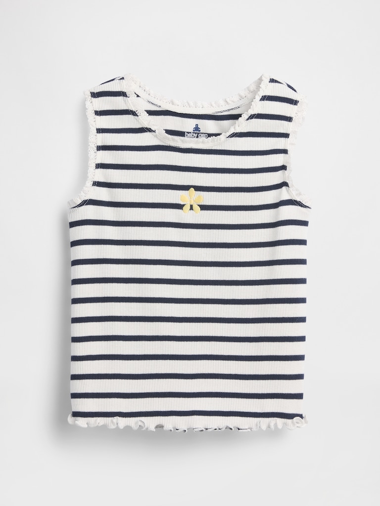 Baby & Toddler Graphic Stripe Rib Tank Top