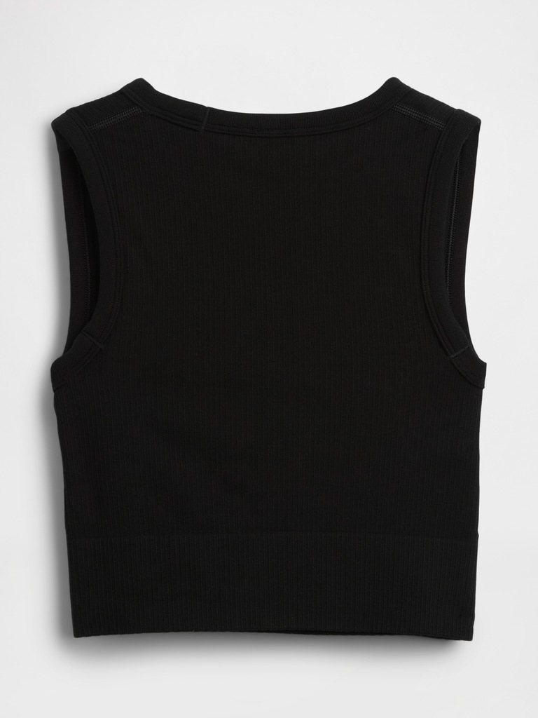 Seamless Rib Crop Tank Top