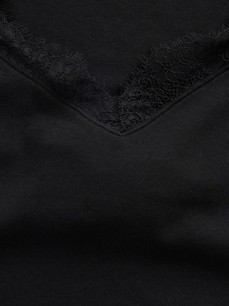 Modern Lace-Trim Top