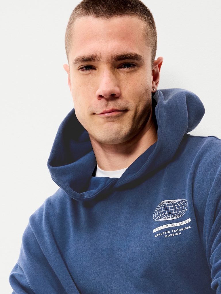 Oversized Washed Cropped Hoodie