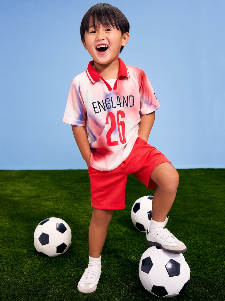 T-shirt à col en jersey Coupe du monde de la FIFA 26™, Angleterre unisexe pour tout-petit