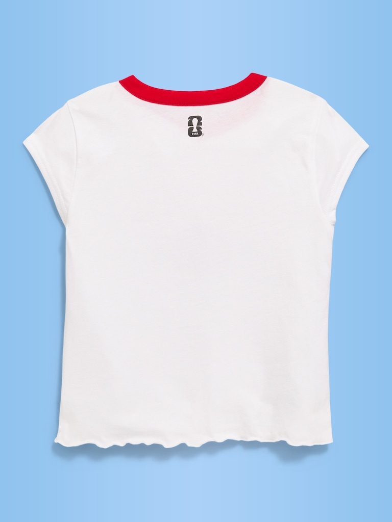 FIFA World Cup 26™ Korea Republic Smocked Graphic T-Shirt for Girls