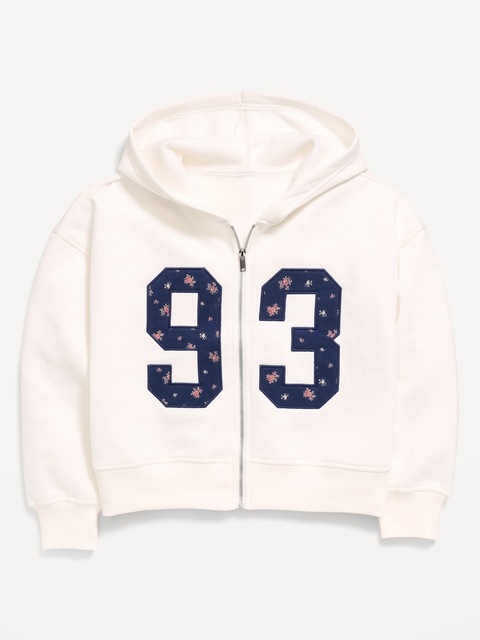 Favorite Fleece Graphic Zip-Front Hoodie for Girls