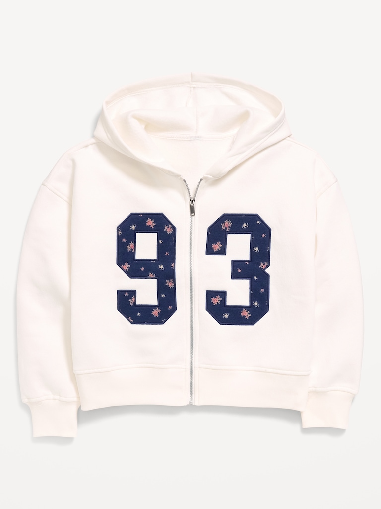 Favorite Fleece Graphic Zip-Front Hoodie for Girls