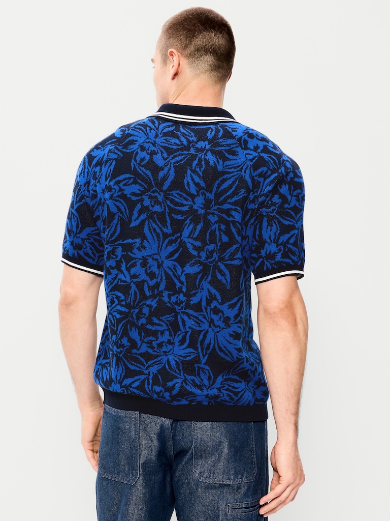 Rugby-Style Sweater Polo