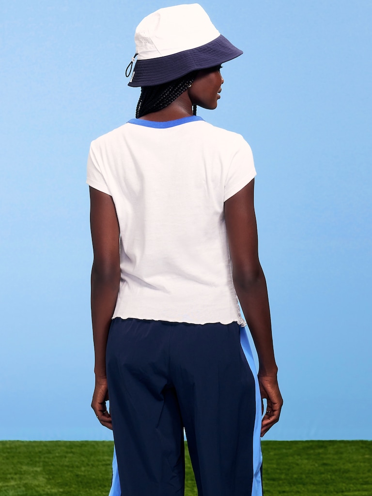 FIFA World Cup 26™ USA Smocked Graphic T-Shirt for Women