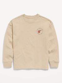 Oversized Long-Sleeve Graphic T-Shirt for Boys