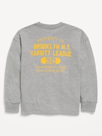Oversized Long-Sleeve Graphic T-Shirt for Boys
