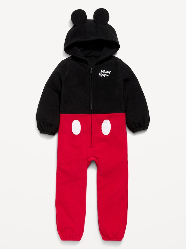 Disney© Hooded Mickey Mouse Microfleece One-Piece for Toddler Boys