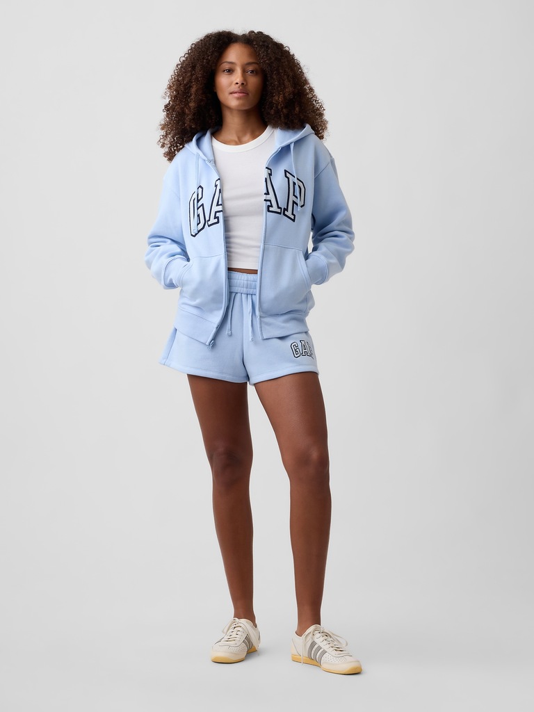 Relaxed Gap Logo Zip Hoodie