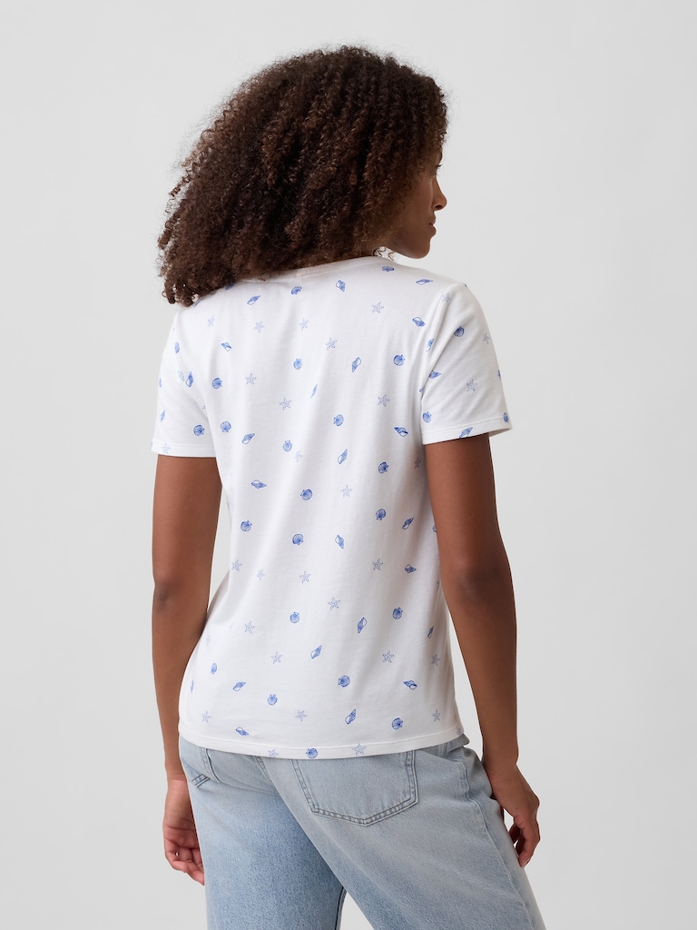 Favorite Print V-Neck T-Shirt
