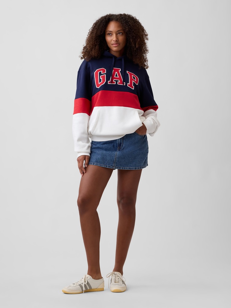 Relaxed Gap Logo Colorblock Hoodie