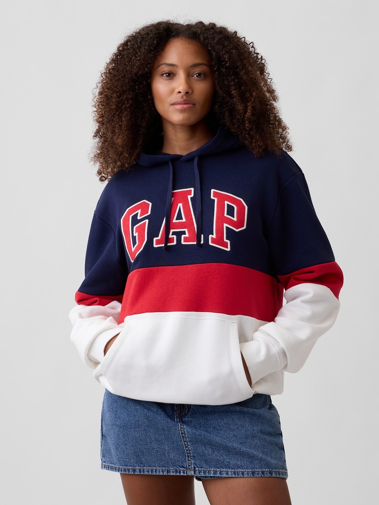 Relaxed Gap Logo Colorblock Hoodie