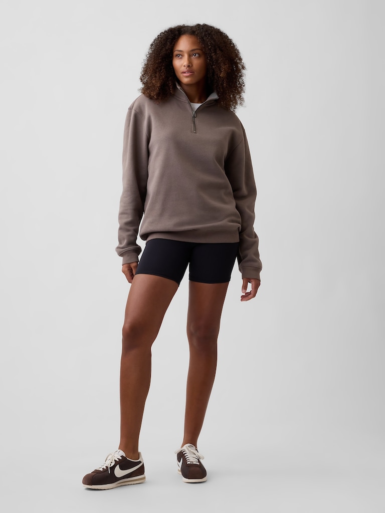 Adult Relaxed Quarter-Zip Fleece Sweatshirt