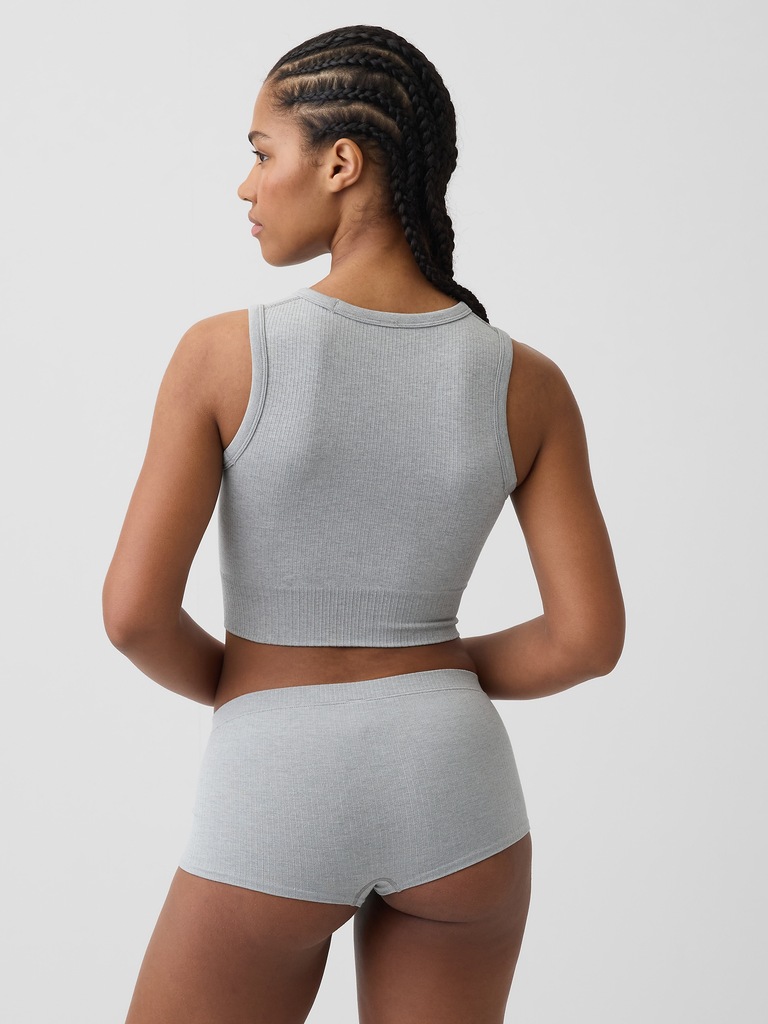 Seamless Rib Crop Tank Top