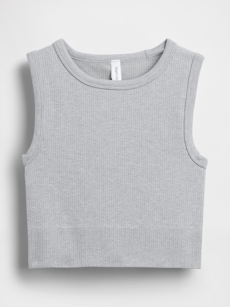 Seamless Rib Crop Tank Top