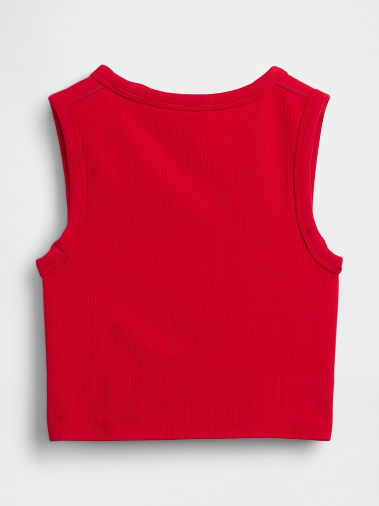 Seamless Rib Crop Tank Top