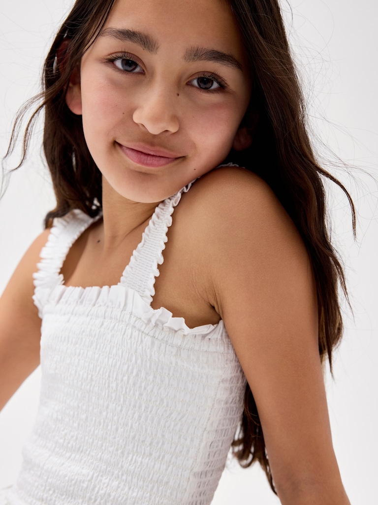 Kids Smocked Peplum Top