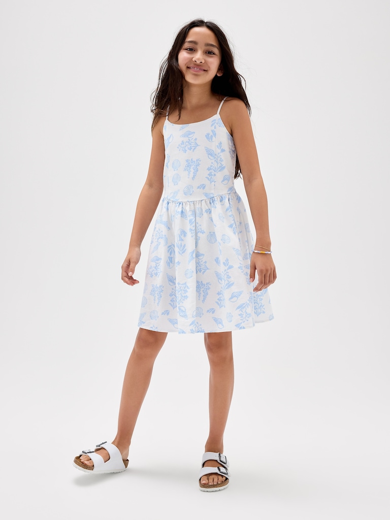Kids Linen-Blend Dress