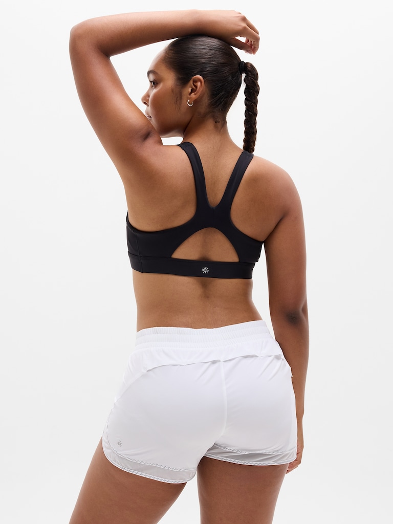 Mesh Racer Run Mid Rise 4" Short