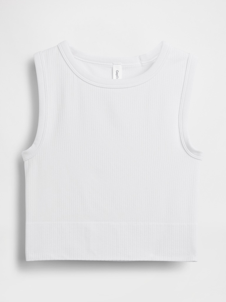 Seamless Rib Crop Tank Top