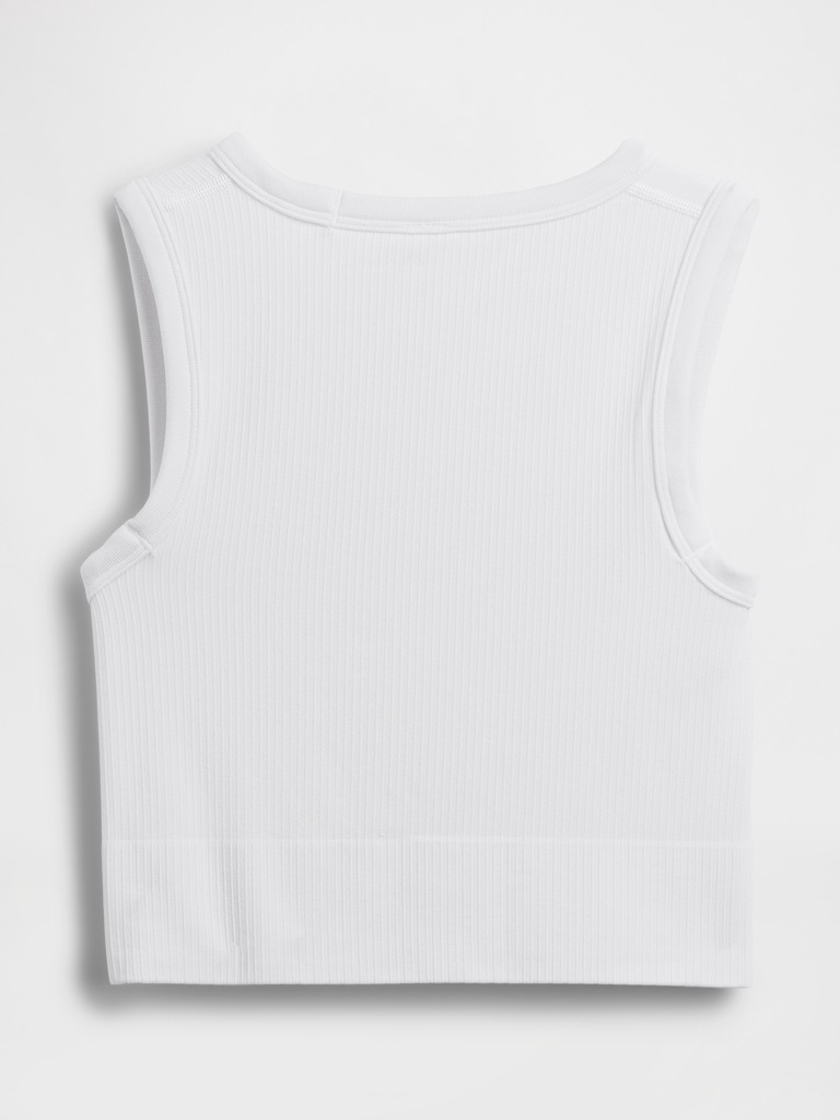 Seamless Rib Crop Tank Top