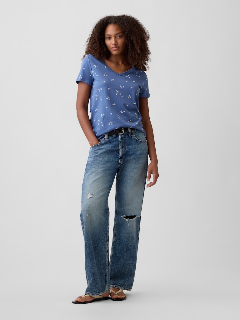 Favorite Print V-Neck T-Shirt