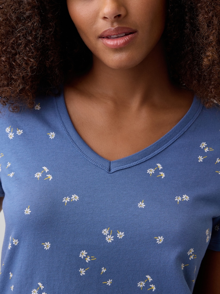 Favorite Print V-Neck T-Shirt