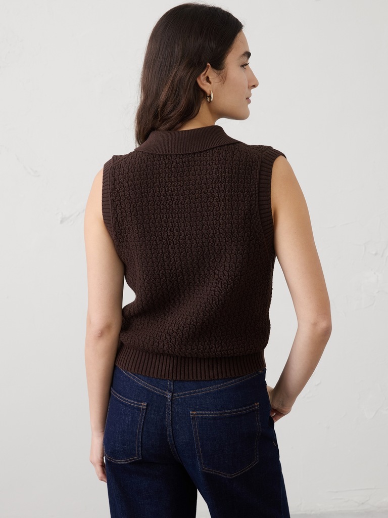 Textured Sweater Polo