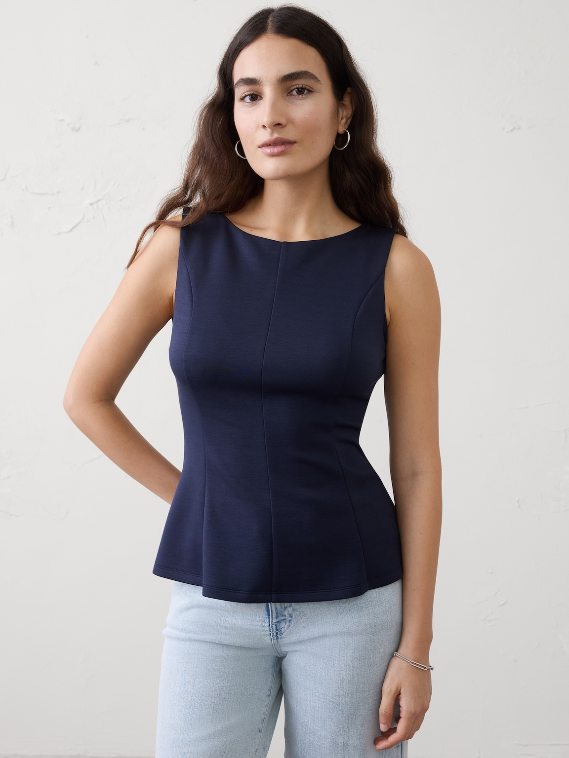 Soft Touch Peplum-Hem Top