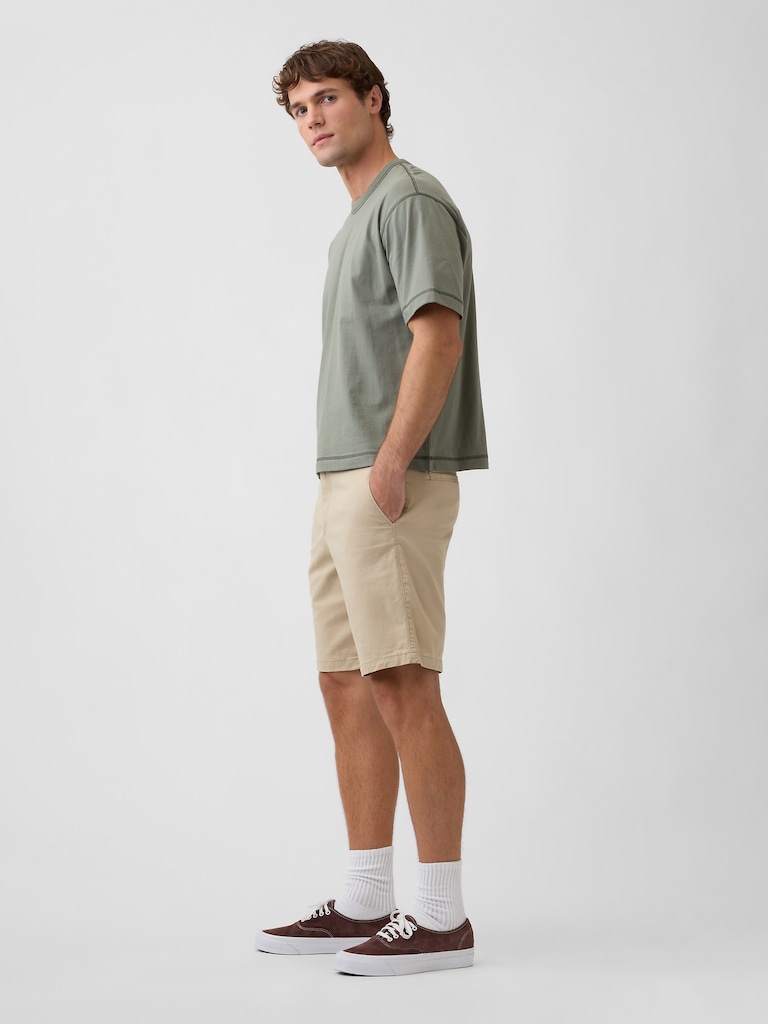 9" Essential Khaki Shorts