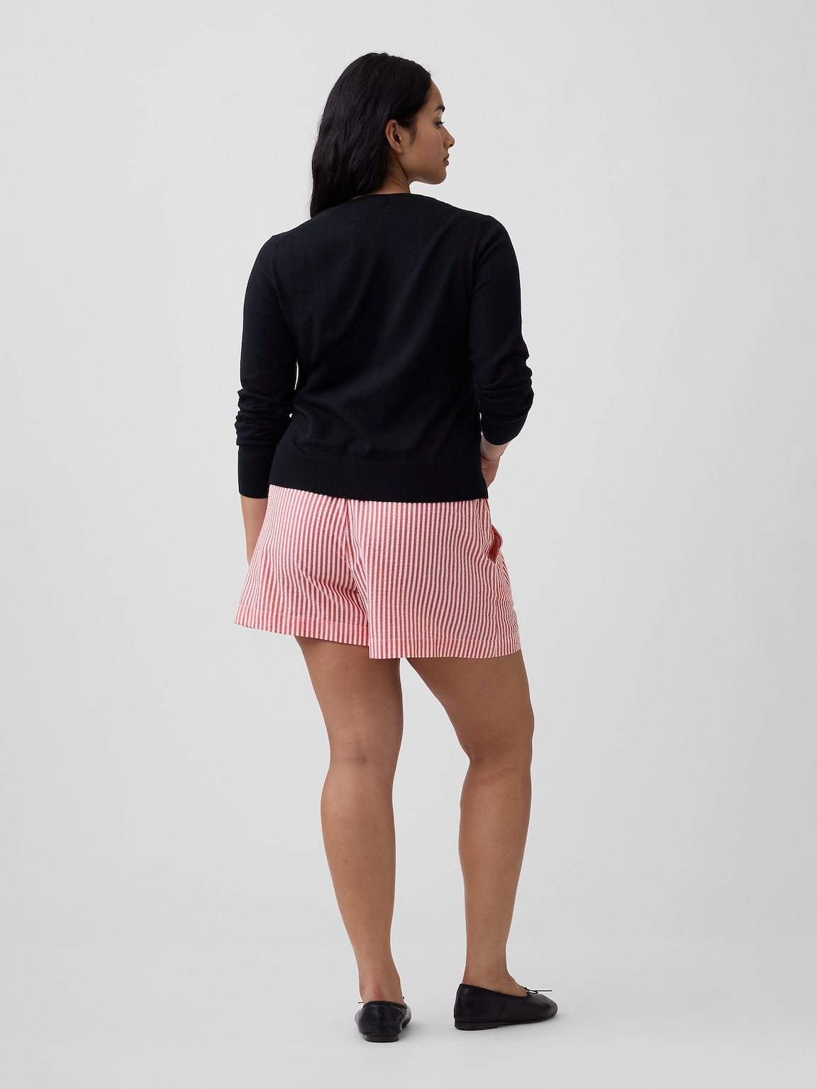 4" Relaxed Pull-On Seersucker Shorts